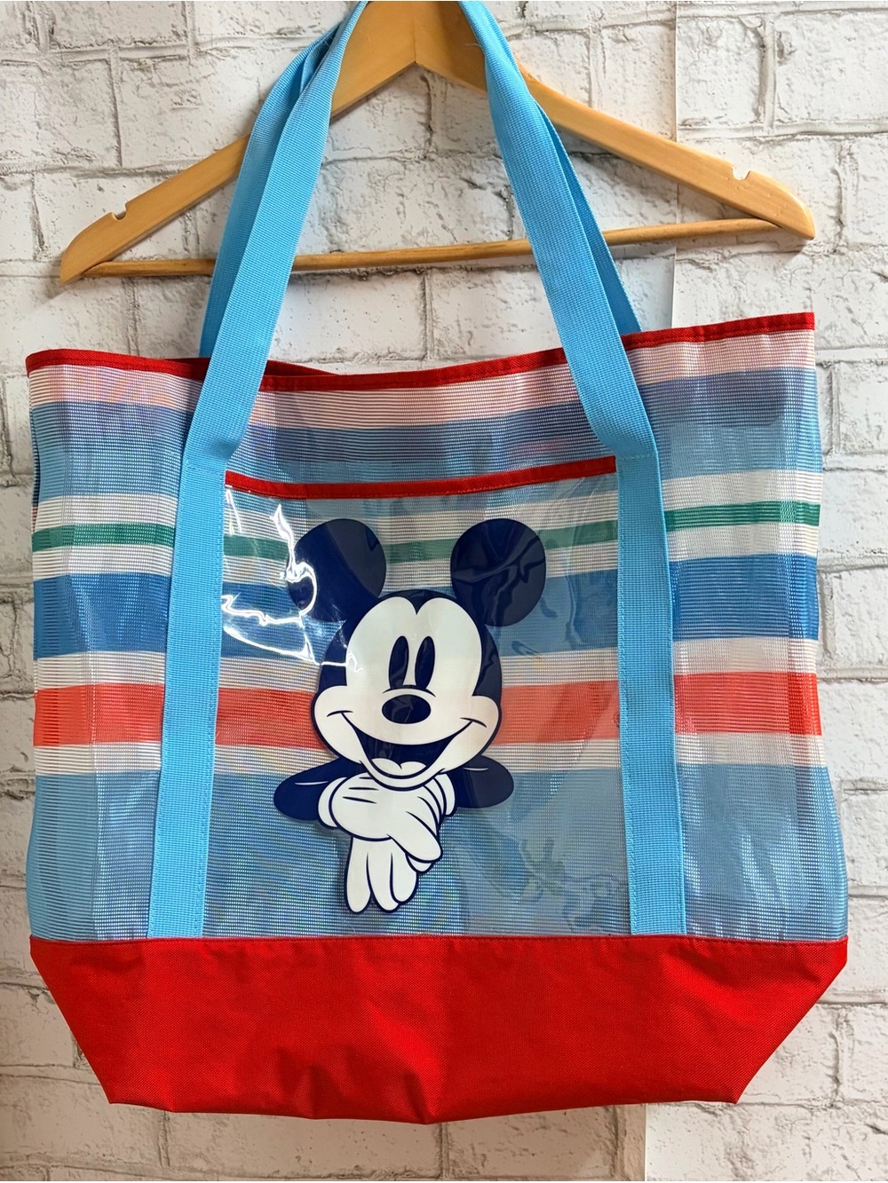 Disney Mickey Mouse Stripped Beach Bag Shoulder Bag